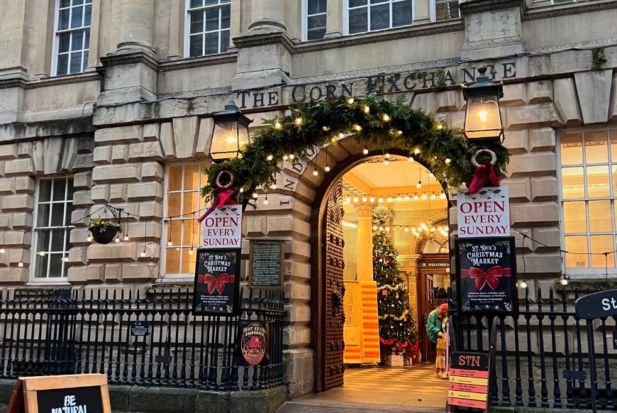 St Nicks Christmas Market entrance